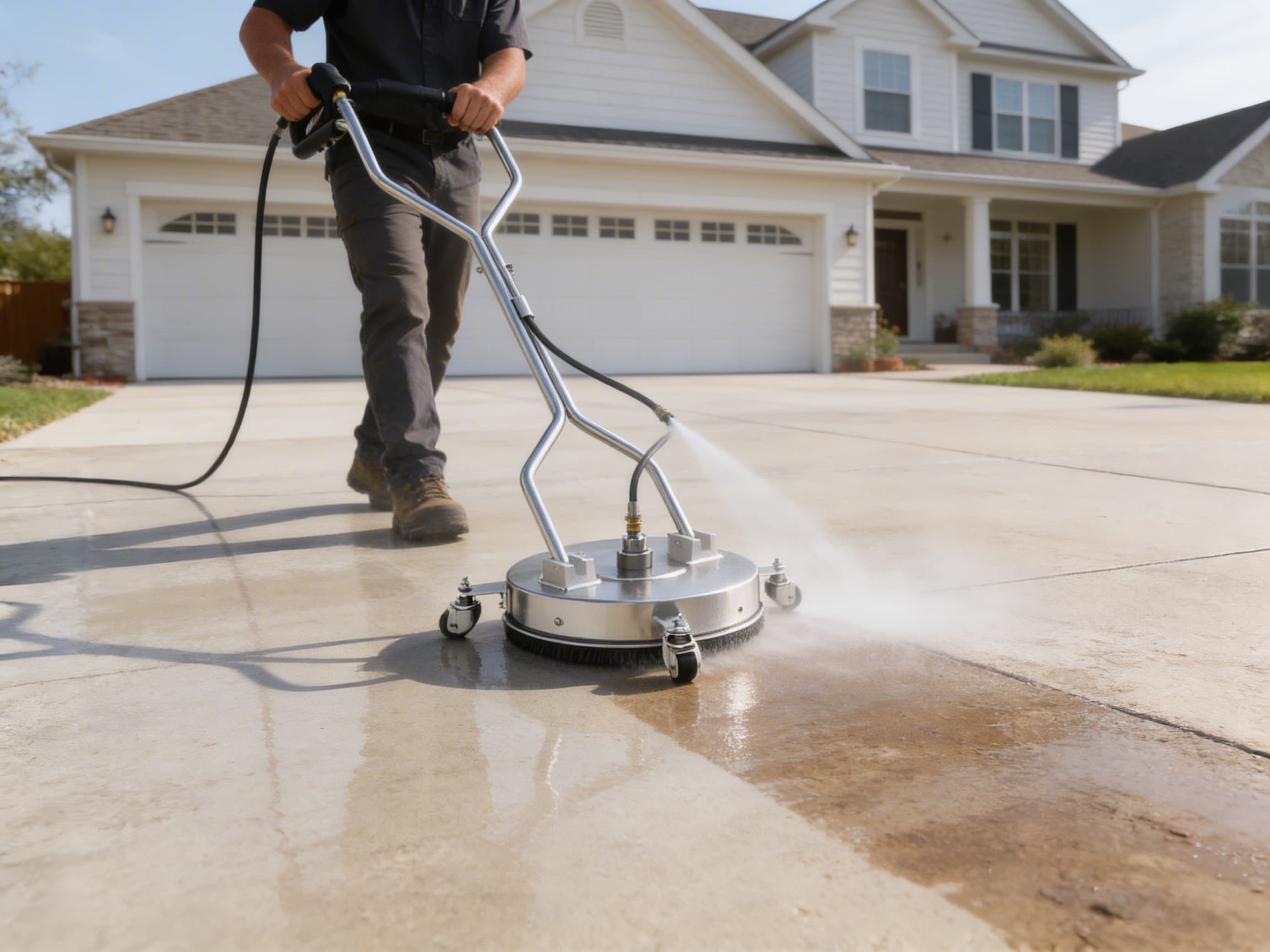 Driveway Pressure Washing